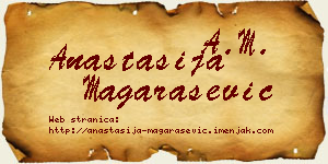Anastasija Magarašević vizit kartica